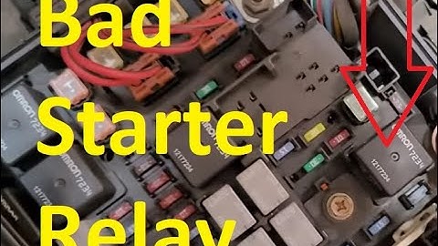 Symptoms of a Bad Starter Relay and How to Test If it Has Failed