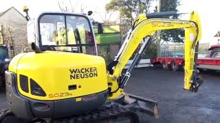 Wacker Neuson 50Z3 Mini Excavator - YouTube