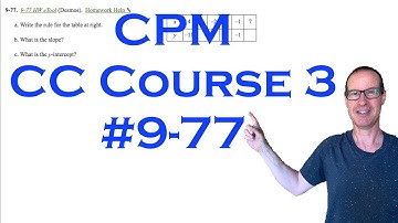 CPM CC Course 3 Chapter 9 Problem 77