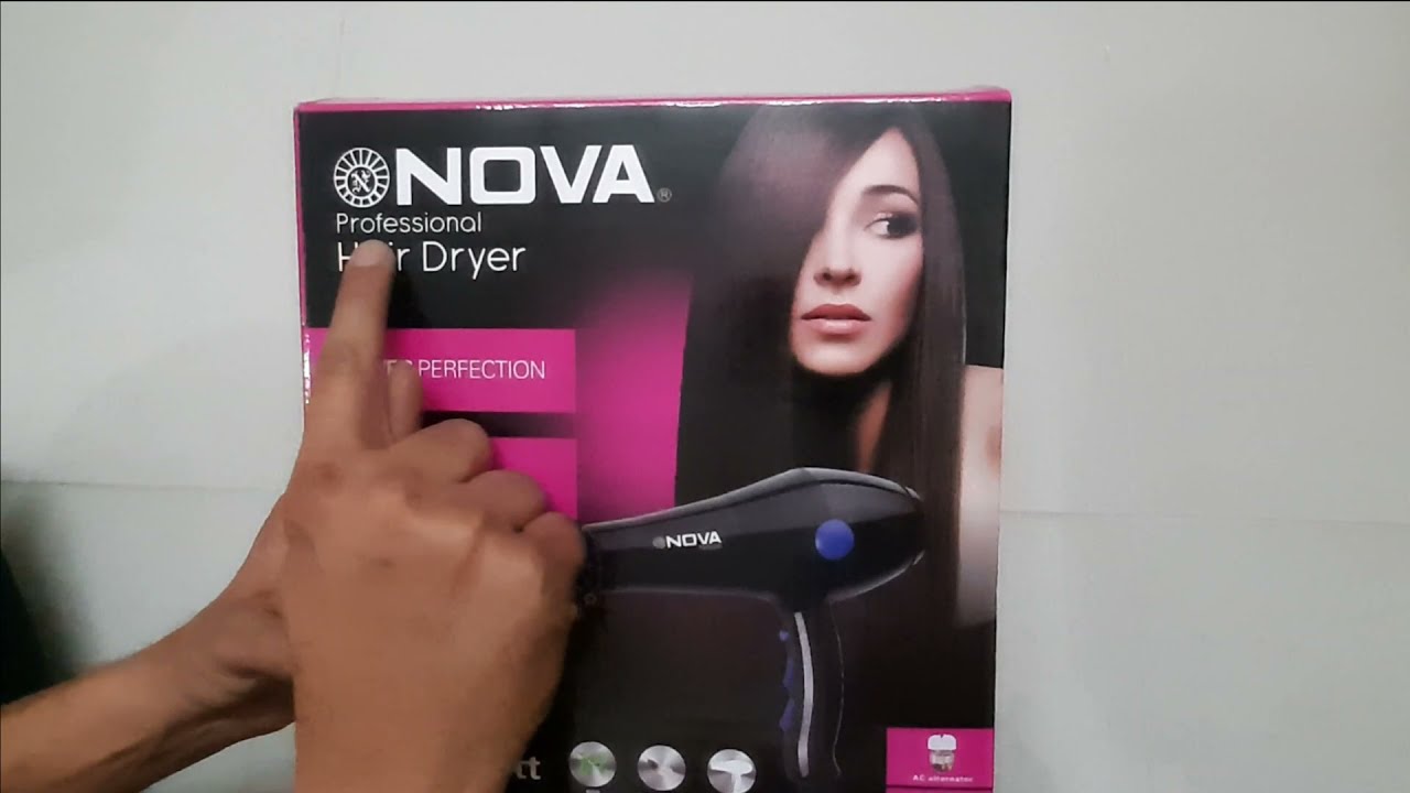 Hair Dryer - Nova Professional 1800 Watts #Hairproduct #Dryer - YouTube