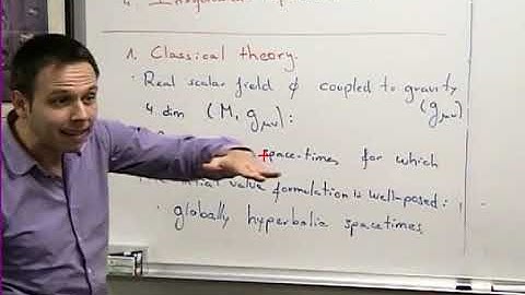 Lecture 8 Quantum field theory in curved spacetime