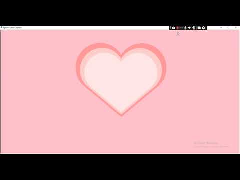 Amazing Heart using python Turtle I How can draw heart in python Turtle Animation