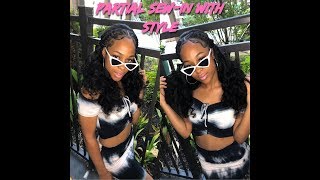 Partial Sew In with Net & Style | Asteria Hair