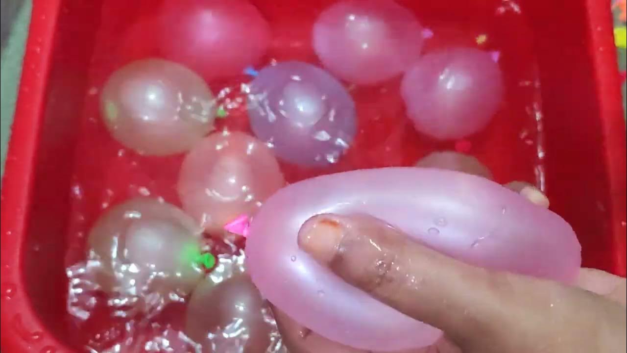 Water BAlloons pop YouTube