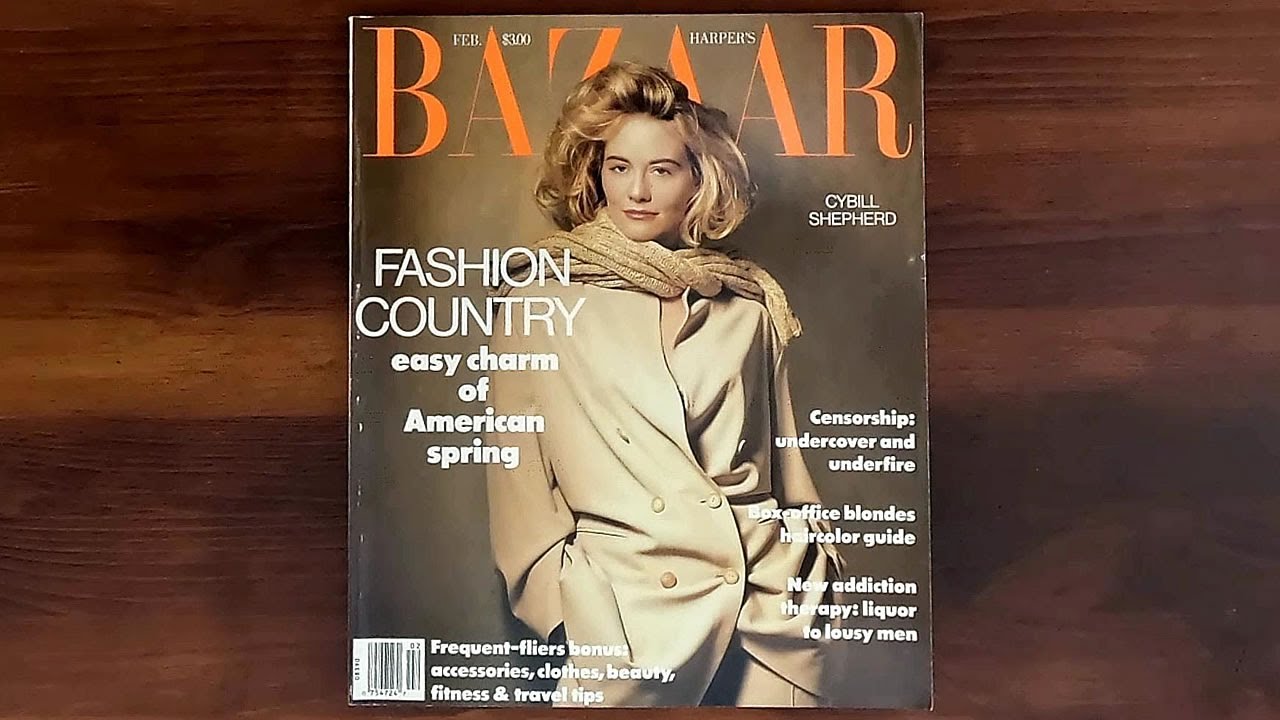 Harper's Bazaar February 1982 洋書 Harper's Bazaar February 1991 Cybill Shepherd, Tatjana Patitz