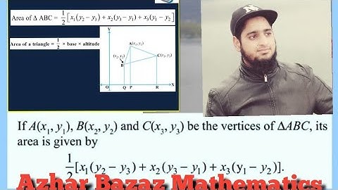 AREA OF TRAINGLE. COORDINATE GEOMETRY EX 7.3