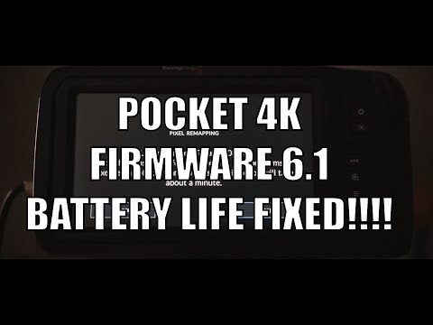 Blackmagic Pocket Cinema Camera 4k Firmware Update Video