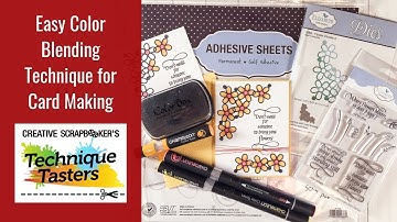 Easy Color Blending Techniques for Card Making - Technique Tasters #178