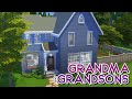 GRANDMA AND 3 GRANDSONS | The Sims 4: Speed Build (NO CC)