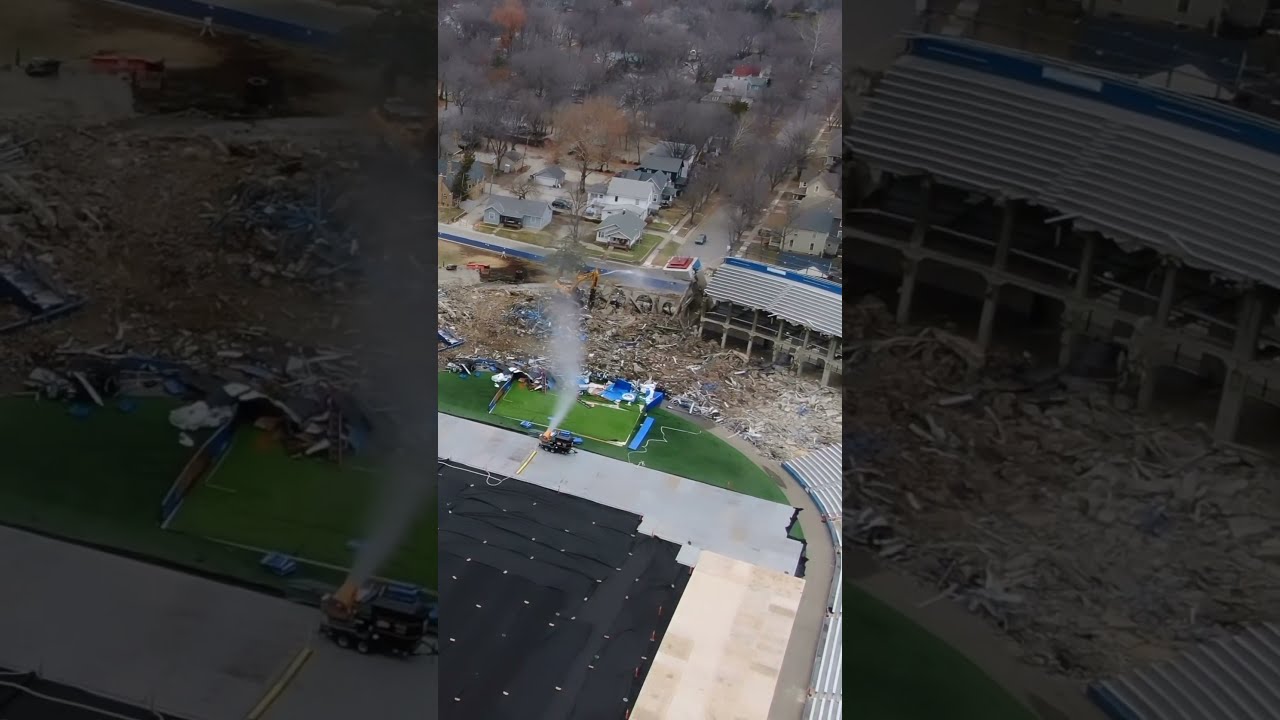 More Destruction Footage From David Booth Memorial Stadium Kufootball Jayhawks Football