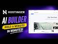 Hostinger AI Builder Changed How I Make Websites (Full Tutorial)