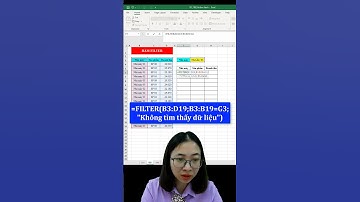 Mẹo lọc dữ liệu vô cùng đơn giản với hàm Filter | Nguyễn Thị Hường