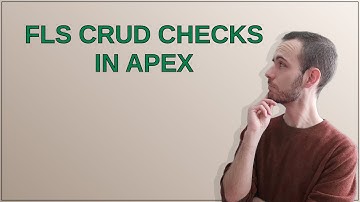 Salesforce: FLS CRUD checks in apex