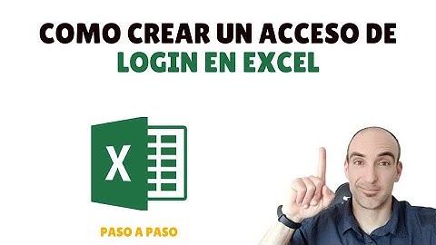 Como crear un acceso de LOGIN en EXCEL 📗