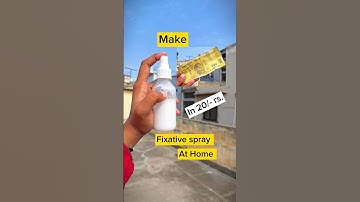 😱घर पर बनाएं Fixative Spray सिर्फ ₹20 में! आसान तरीका 🎨✨️#diy #shorts  #fixativespray #arthack
