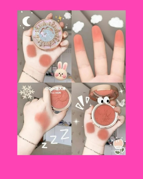 Korean blush different shades trying 💄💋💋💋💋💋👉🍑