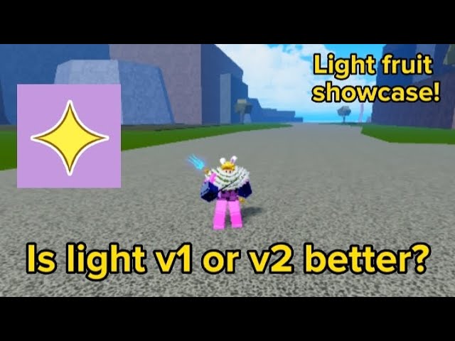 Blox Fruits Light Fruit Showcase Awakened And Unawaken Rework (ROBLOX) 