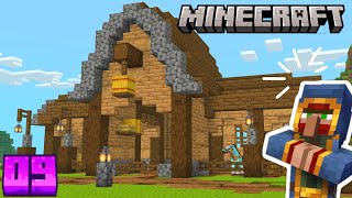 Building a Medieval Horse stable in Minecraft Survival!