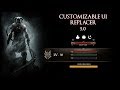 Skyrim Mod: Customizable UI Replacer 5.0 ft. Ninja Gameplay