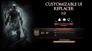 Skyrim Mod: Customizable UI Replacer 5.0 ft. Ninja Gameplay