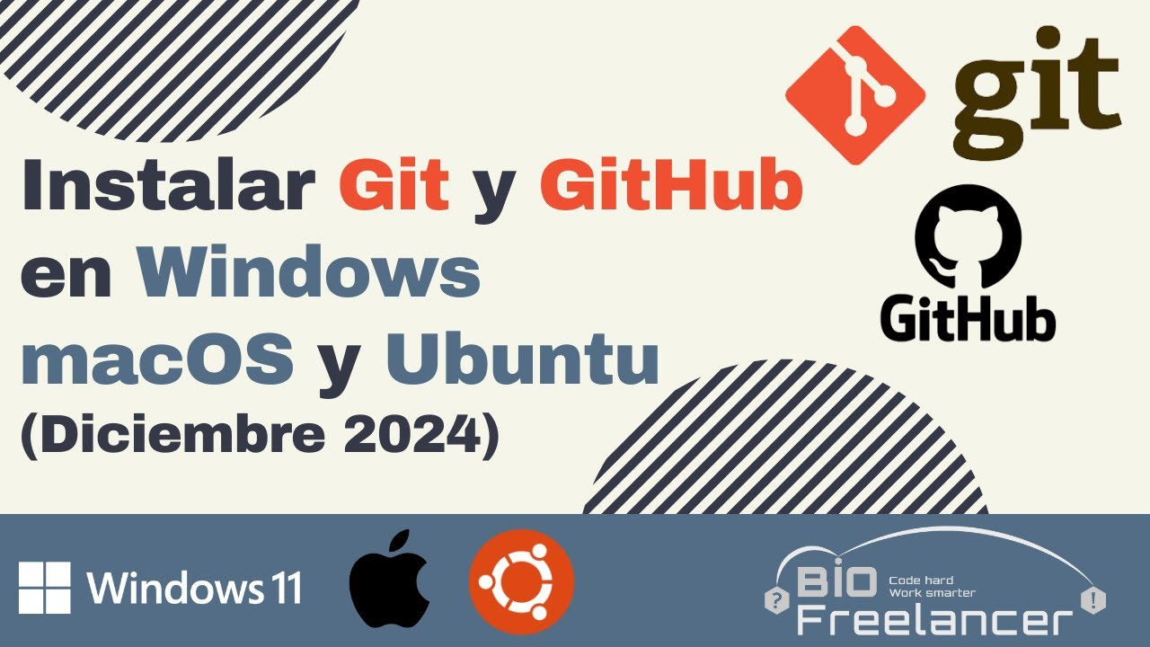 Instalar git y github en windows mac y ubuntu diciembre 2024 youtube