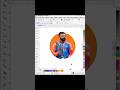Virat Kohli 3D Animation DP Design #graphics #coreldraw #shorts