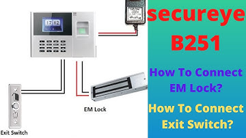 Connection of Secureye B251CB Biometric | Attendance & Access Control with Battery Backup