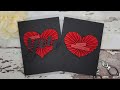 Valentine&#39;s Card - Heart Rosettes