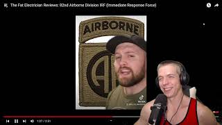 Navy Seabee Vet Reacts to The Fat Electrician Reviews 82nd Airborne Division IRF