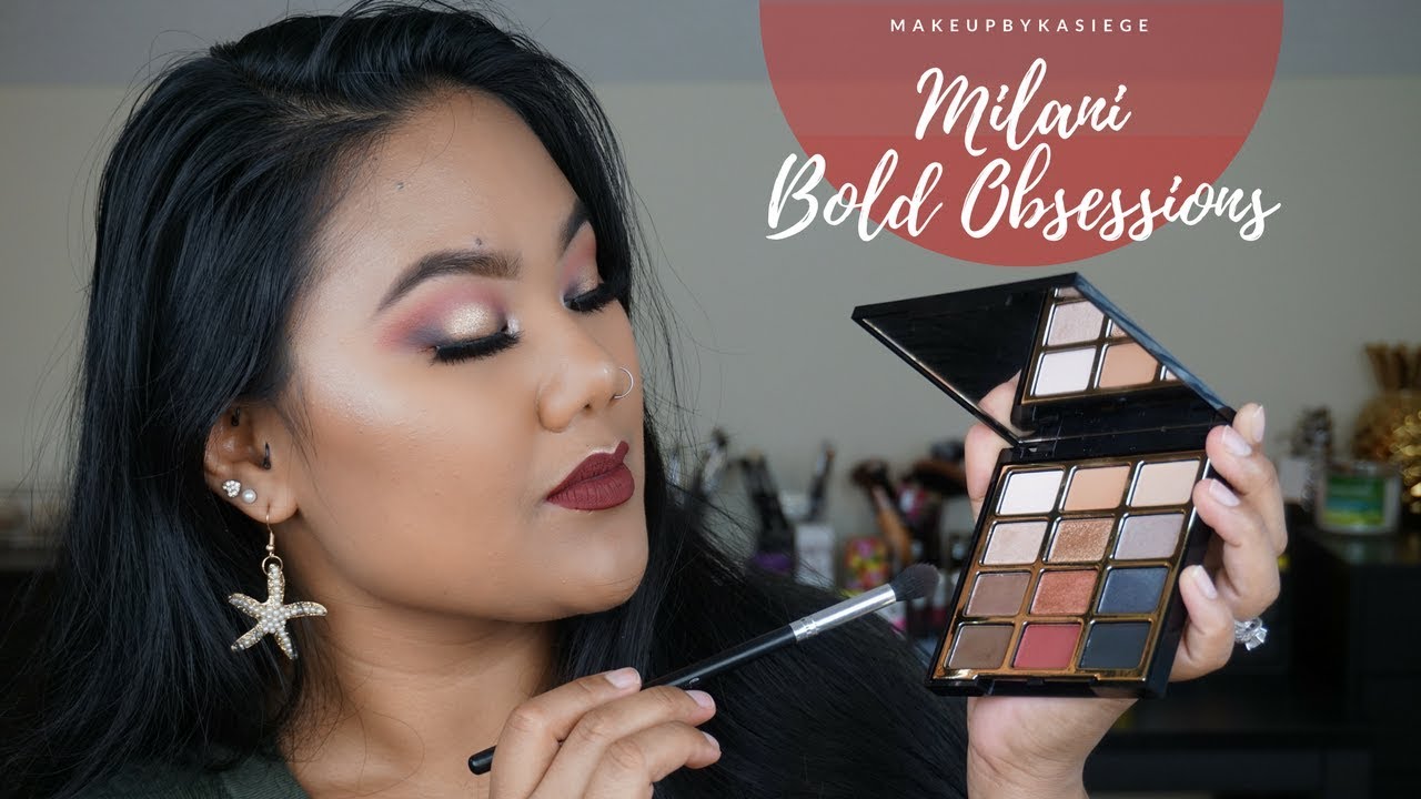 NEW Milani Bold Obsessions Palette Review, Swatches & Demo ♡ | MakeupByKasieGE