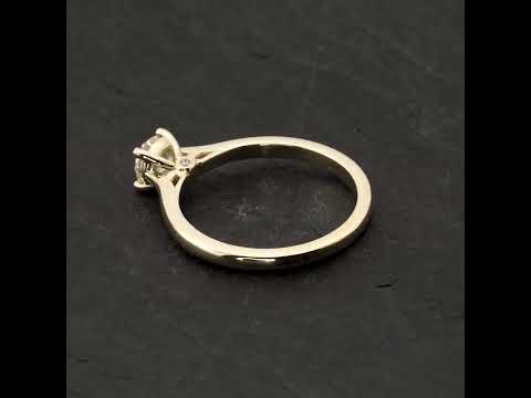 Video: Auksinis žiedas su Briliantais "The Goddess 165"