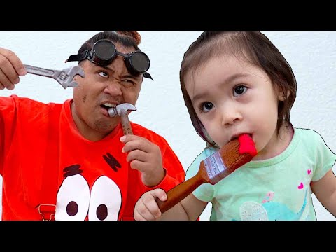 Baby Maddie Pretend Play Real vs Fake Chocolate Challenge | Funny Video for Kids with Toys