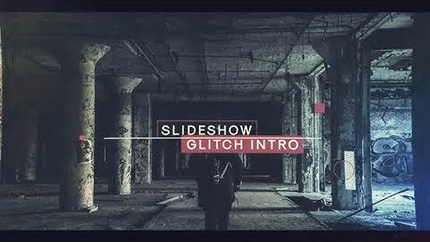 Slideshow Glitch Intro (After Effects Template)