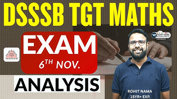 🔥 DSSSB TGT Maths 2025 Paper Analysis | Complete Solution | Rohit Nama Advance Maths | DSSSB 2025