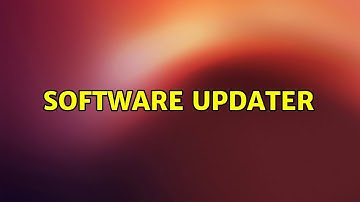 Ubuntu: Software updater (2 Solutions!!)