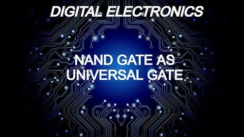 NAND gate as Universal gate | Universal gates | Proteus 8.9