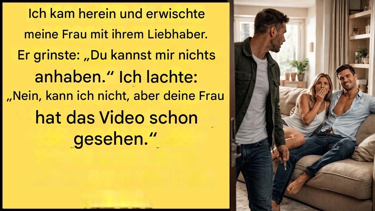 Ich erwischte meine Frau mit ihrem Liebhaber – er grinste: „Du kannst nichts tun