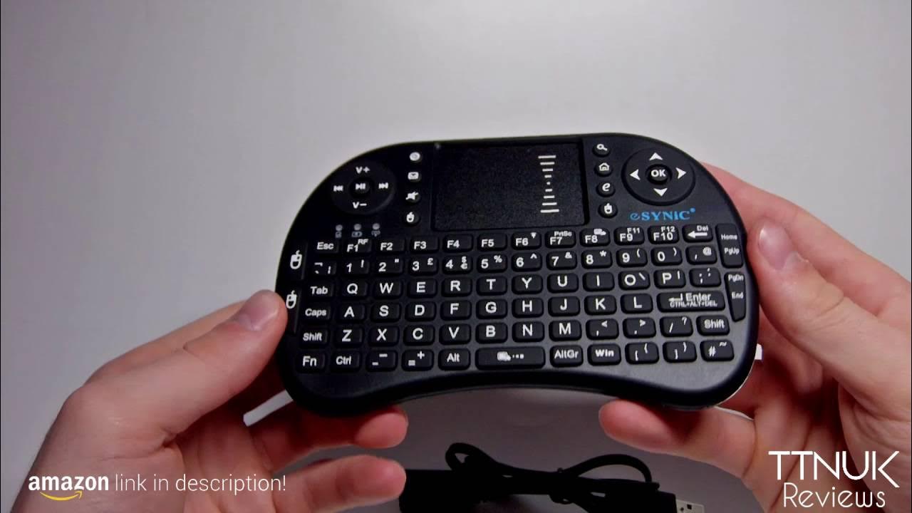 Esynic 2.4GHz Portable Mini Wireless Keyboard with Touchpad Mouse YouTube