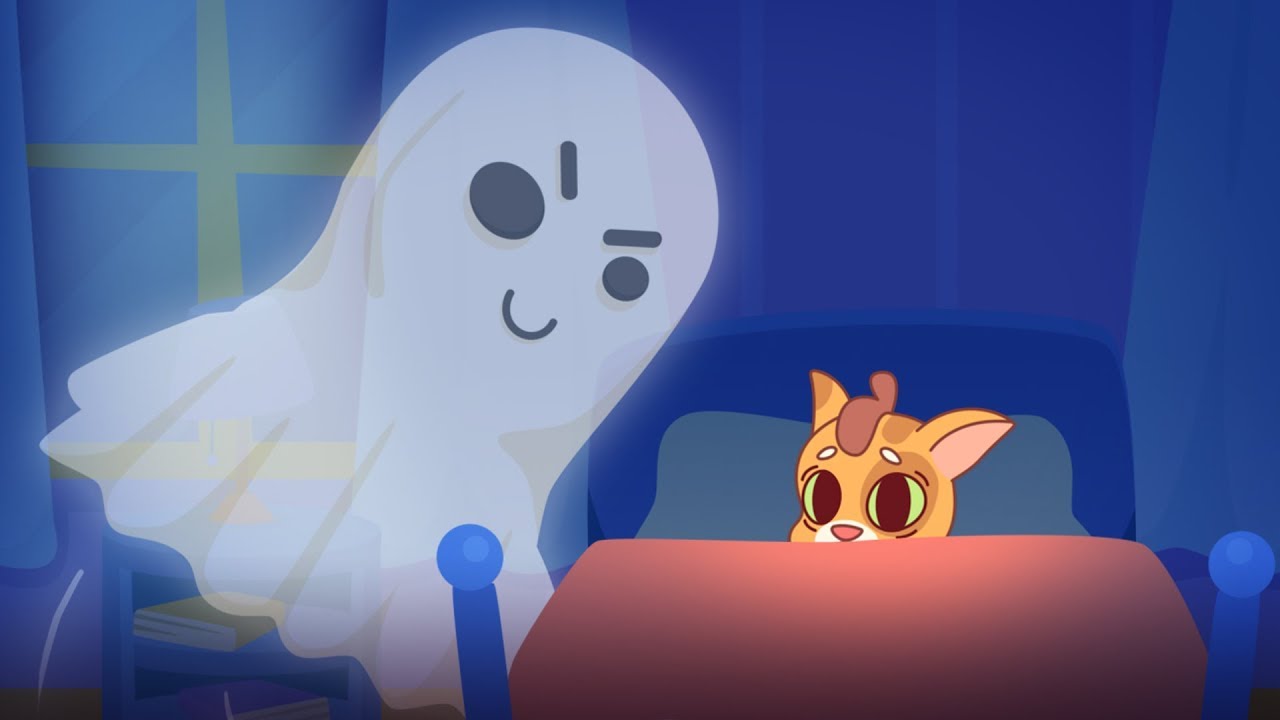 dibujos animados de los 90 Cat Family | Cartoon for Kids | New Full Episodes #64 - Halloween Ghost Prank