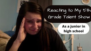 Reacting to My 5th Grade Talent Show