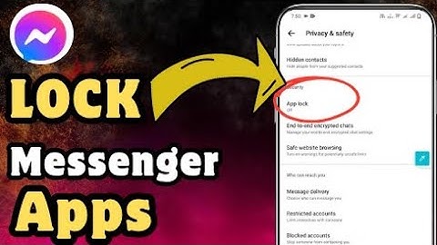 How to lock Messenger apps without any apps || new update 2025