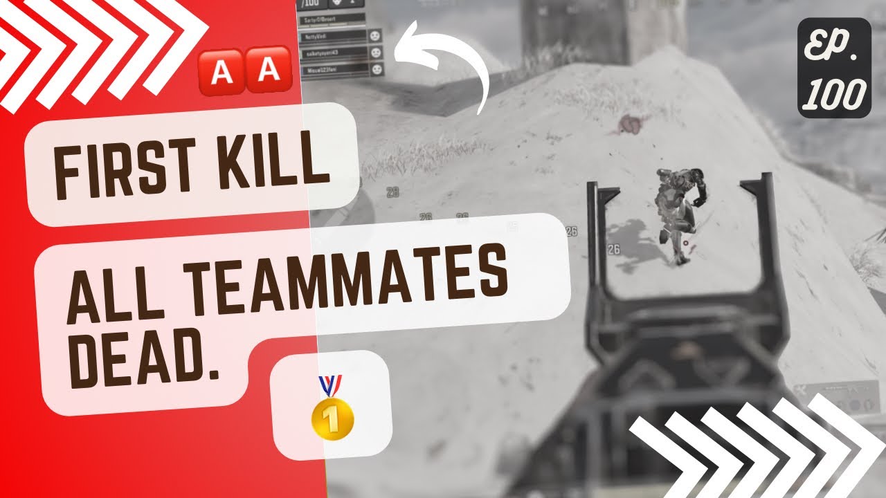 I Got my First Kill when all my Teammates were Dead and Reserved🥇 ...