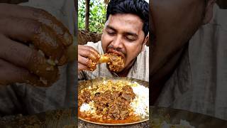 Extreme Spicy Mutton Fat Curry And Rice Village Life Mukbang With Real Bone Slurping Sounds#mukbang