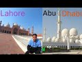 Similarities between Sheikh Zayed mosque, Abu dhabi,UAE 🇦🇪 and Badshahi mosque, Lahore,Pakistan 🇵🇰