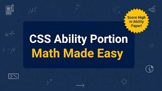 Math portion For CSS | One Paper | ECP Math portion