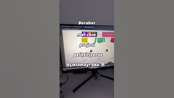 Beraber .Net Core Projesi Geliştiyoruz #yazılım #coding #programming #code #kodlama #codewithme