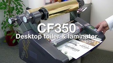 ColorFlare CF350  Desktop Foiling & Lamination - a quick snapshot