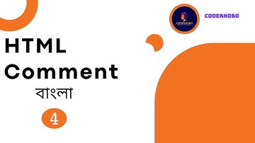 How to write comment in Html? Html bangla tutorial #4 CoderHobo