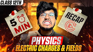 🔋 Class 12 Physics Chapter 1 Electric Charges & Fields One Shot Revision IN JUST 5 MIN | 2025–2026 |