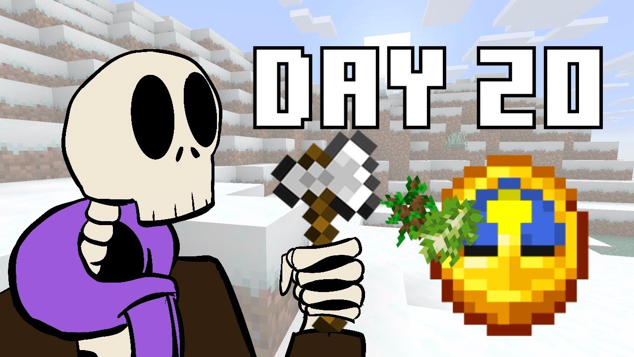 Day 20 - MORE VARIE-TREE!! - Minecraft: 1 Day at a Time
